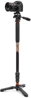 3 Legged Thing Punks Trent 2.0 Monopod Kit w/DOCZ2 Foot Stabilizer Blk w/Slate Grey Copper