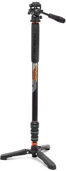 3 Legged Thing Punks Trent 2.0 Monopod Kit w/DOCZ2 Foot Stabilizer Blk w/Slate Grey Copper