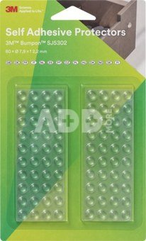 3M COMMAND BUMPON ELASTIC MINIPACK 80 PCS