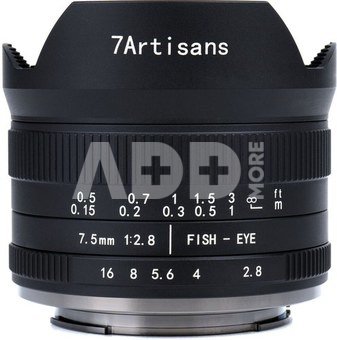 7Artisans 7.5mm F2.8 II M43
