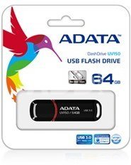 A-Data UV150 64 GB, USB 3.0, Black