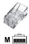 A-MO 8/8 SR Modular Plug