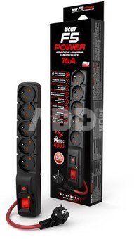 Acar Surge Protector F5 Power 10m black