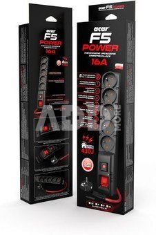Acar Surge Protector F5 Power 10m black
