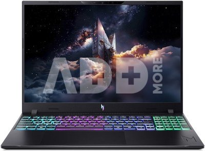 Acer Nitro V 16 AI ANV16-A71 | Black | 16 " | IPS | WUXGA | 1920 x 1200 pixels | Anti-glare | AMD Ryzen AI 7 | 450 | 32 GB | DDR5 SDRAM | Solid-state drive capacity 1000 GB | NVIDIA GeForce RTX 5060 | GDDR7 | 8 GB | Windows 11 Home | 802.11ax | Bluetooth version 5.4 | Keyboard language English, Russian | Keyboard backlit | Warranty 24 month(s)