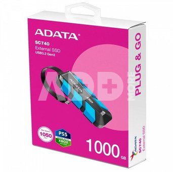 Adata External SC740 1TB U3.2C 1050/1000 MB/s blue
