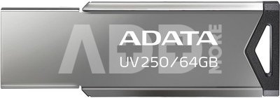 ADATA FlashDrive UV250 16GB Metal Black USB 2.0 Flash Drive, Retail