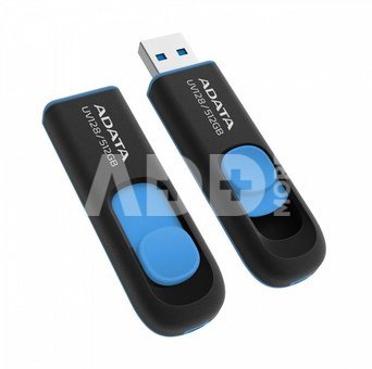 ADATA AUV128 512GB USB Flash Drive, Black/Blue ADATA