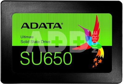 ADATA Ultimate SU650 256 GB, SSD form factor 2.5", SSD interface SATA 6Gb/s, Write speed 450 MB/s, Read speed 520 MB/s