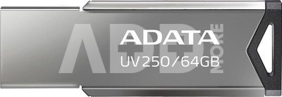ADATA USB Flash Drive UV250 64 GB, USB 2.0, Silver