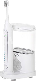 Adler | 2-in-1 Water Flossing Sonic Brush | AD 2180w | Rechargeable | For adults | Number of brush heads included 2 | Number of teeth brushing modes 1 | White