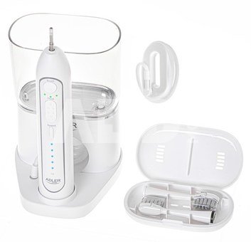 Adler | 2-in-1 Water Flossing Sonic Brush | AD 2180w | Rechargeable | For adults | Number of brush heads included 2 | Number of teeth brushing modes 1 | White