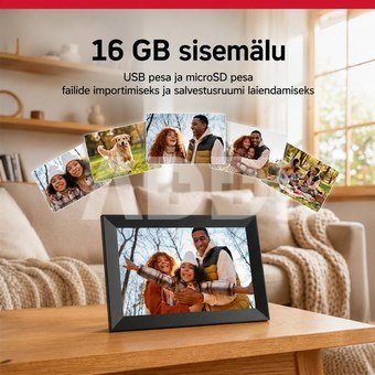 AgfaPhoto digital photo frame Realiview APF1000 10" WiFi One, black