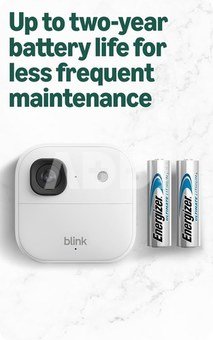 Amazon security camera Blink Outdoor 2K+ (2 Camera System), white