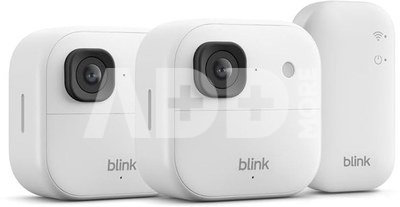 Amazon security camera Blink Outdoor 2K+ (2 Camera System), white