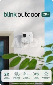 Amazon security camera Blink Outdoor 2K+ (3 Camera System), white