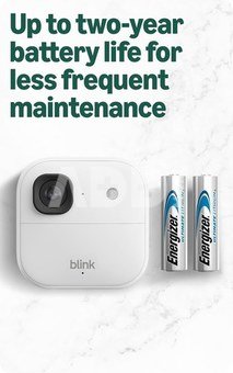 Amazon security camera Blink Outdoor 2K+ (3 Camera System), white