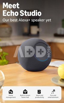 Amazon smart speaker Echo Studio, grey
