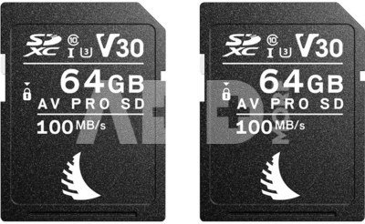Angelbird memory card SDXC 64GB AV Pro V30 Match Pack for Fujifilm