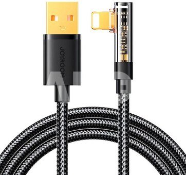 Angle Cable to USB-A / Lightning / 1.2m Joyroom S-UL012A6 (black)