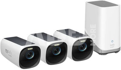 Anker Eufy Security Camera, 3+1 Kit | eufyCam 3 | IP67 | HDD/SSD storage