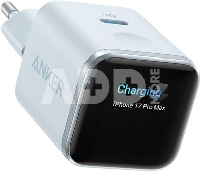 Anker Nano Charger 45W, Smart Display, Blue | Anker