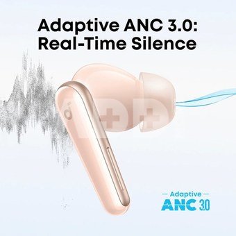 Anker Soundcore Earbuds with Dolby Audio | Liberty 5 | Bluetooth | In-Ear | Microphone | Noise canceling | Wireless | Pink