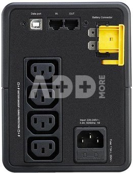 APC Back-UPS, 750VA, Tower, 230V, 4x IEC C13, AVR, Black