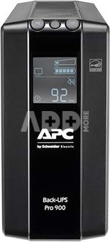 APC Back-UPS Pro, 900VA/540W, Tower, 230V, 6x IEC C13 outlets, AVR, LCD, User Replaceable Battery, Black | Schneider Electric