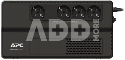 APC Easy UPS, 1000VA, floor/wall mount, 230V, 4x CEE 7/3 Schuko sockets, AVR, Black | Schneider Electric