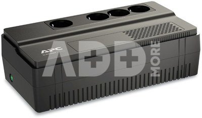 APC Easy UPS, 500VA, floor/wall mount, 230V, 4x CEE 7/3 Schuko sockets, AVR, Black | Schneider Electric