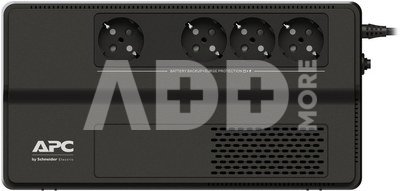 APC Easy UPS, 500VA, floor/wall mount, 230V, 4x CEE 7/3 Schuko sockets, AVR, Black | Schneider Electric