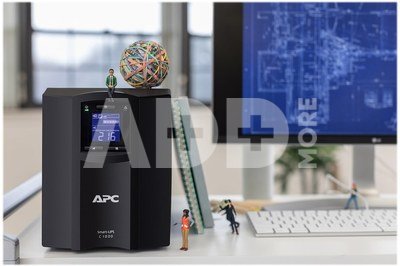 APC Smart-UPS C, Line Interactive, 1000VA, Tower, 230V, 8x IEC C13 Sockets, SmartConnect Port, USB and Serial Connectivity, AVR, Graphic LCD