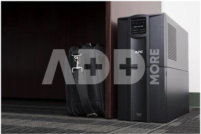 APC Smart-UPS, LINE Interactive, 2200VA, Tower, 230V, 8x IEC C13 + 2x IEC C19 sockets, SmartConnect port + SmartSlot, AVR, LCD, Black
