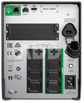 APC Smart-UPS, Line Interactive, 1000VA, Tower, 230V, 8x IEC C13 outlets, SmartConnect Port+SmartSlot, AVR, LCD, Black | Schneider Electric