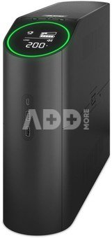 APC UPS BGM2200B-GR Back-UPS Pro, 2200VA/1320W, Tower, 230V, 4xSchuko and 2xIEC C13 outlets, RGB Lights, Pure Sine Wave, Midnight (Black)