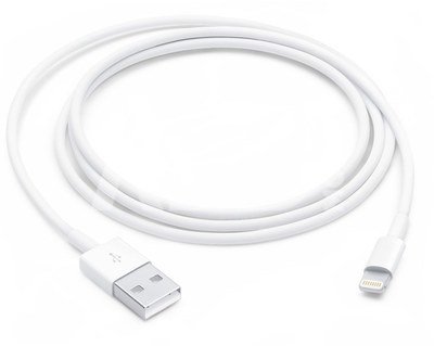 Apple кабель Lightning - USB 1 м, белый
