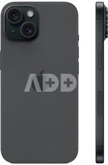 Apple | iPhone 15 | Black | 6.1 " | Super Retina XDR | 2556 x 1179 pixels | A16 Bionic | Internal RAM 6 GB | 256 GB | Dual SIM | 4G | Main camera resolution 48+12 MP | Secondary camera resolution 12 MP | iOS | 17