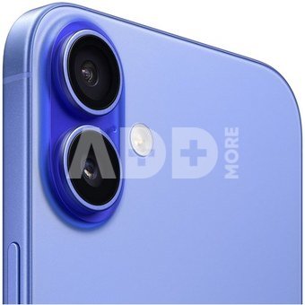 Apple iPhone 16 Plus | Ultramarine | 6.7 " | Super Retina XDR | 2796 x 1290 pixels | A18 | Internal RAM 8 GB | 256 GB | Dual SIM | 4G | 5G | Main camera resolution 48+12 MP | Secondary camera resolution 12 MP | iOS | 18