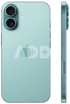 Apple iPhone 16 | Teal | 6.1 " | Super Retina XDR display | 2556 x 1179 pixels | A18 | Internal RAM 8 GB | 128 GB | Dual SIM | 4G | Main camera resolution 48+12 MP | Secondary camera resolution 12 MP | iOS | 18