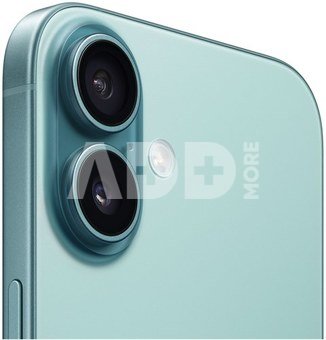 Apple iPhone 16 | Teal | 6.1 " | Super Retina XDR display | 2556 x 1179 pixels | A18 | Internal RAM 8 GB | 128 GB | Dual SIM | 4G | Main camera resolution 48+12 MP | Secondary camera resolution 12 MP | iOS | 18