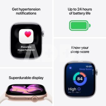 Apple Watch 11 GPS 46mm Sport Band M/L, jet black/black (MEUX4ET/A)