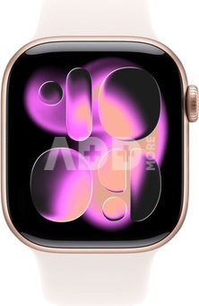 Apple Watch 11 GPS + Cellular 42mm Sport Band S/M, rose gold/light blush (MF8E4ET/A)