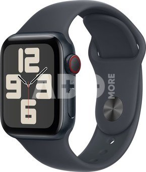 Apple Watch SE 2 GPS + Cellular 40mm Sport Band S/M, midnight (MXGC3ET/A)