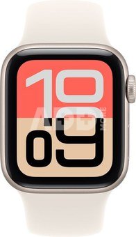 Apple Watch SE 3 GPS + Cellular 40mm Sport Band S/M, starlight (MEP64ET/A)
