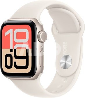Apple Watch SE 3 GPS + Cellular 40mm Sport Band S/M, starlight (MEP64ET/A)