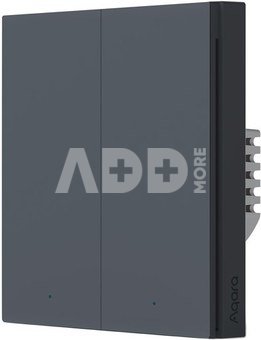 Aqara Smart Wall Switch H1 Double (with neutral), grey