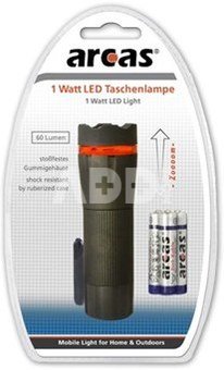 Arcas Torch LED, 1 W, 60 lm, Zoom function