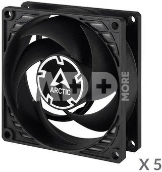Корпусный вентилятор ARCTIC P8 Silent, 3-pin, 80 мм, черный, x5