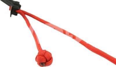 Artisan & Artist I ACAM-P12 I Flynn Camera Paracord Strap w/adjust lengths in Leather (w/Loop) Red